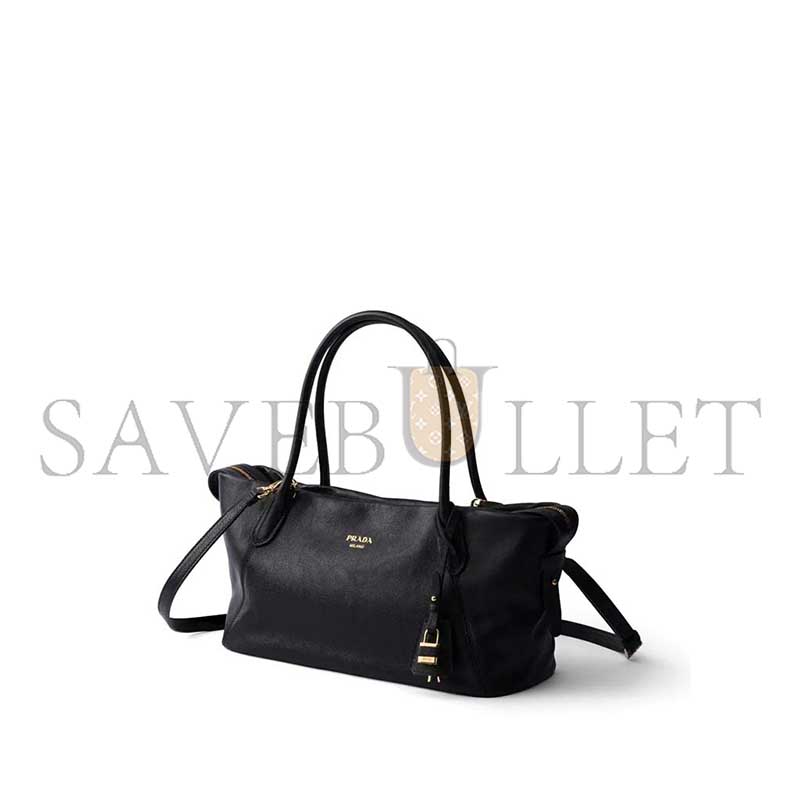 PRADA OUVERT LARGE LEATHER TOTE BAG 1BG661 (32*18.5*13cm)